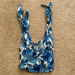 Zara floral crop top